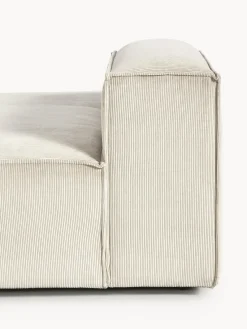 Sofás></noscript>Westwing Collection Diván modular de pana Lennon Pana beige claro