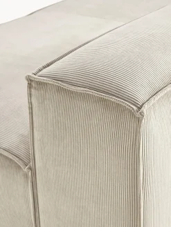 Sofás></noscript>Westwing Collection Diván modular de pana Lennon Pana beige claro