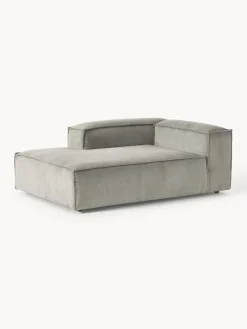 Sofás>Westwing Collection Diván modular de pana Lennon Pana gris