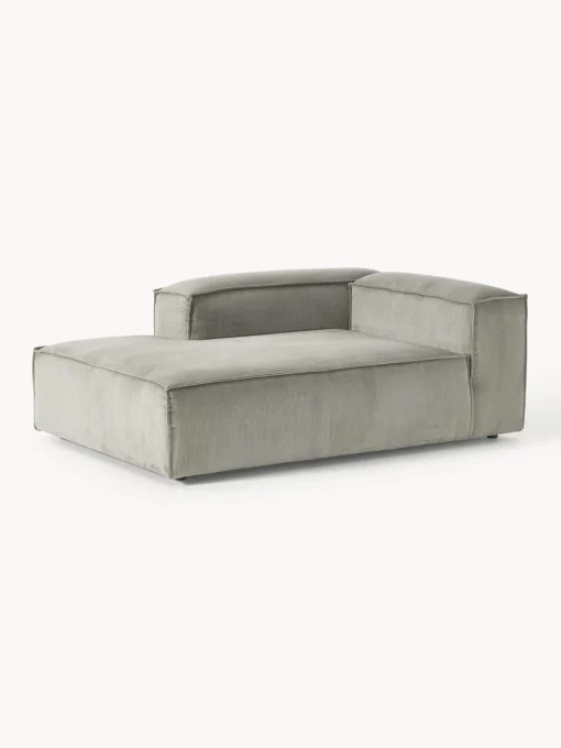 Sofás>Westwing Collection Diván modular de pana Lennon Pana gris