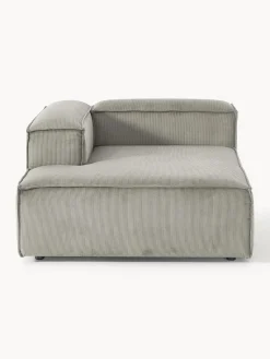 Sofás></noscript>Westwing Collection Diván modular de pana Lennon Pana gris