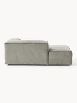 Sofás></noscript>Westwing Collection Diván modular de pana Lennon Pana gris