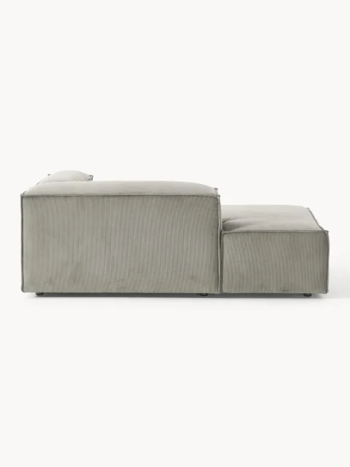 Sofás>Westwing Collection Diván modular de pana Lennon Pana gris