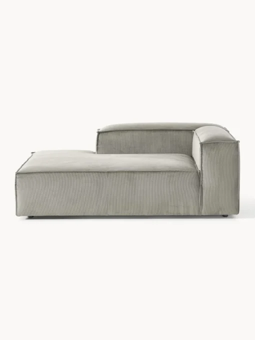 Sofás>Westwing Collection Diván modular de pana Lennon Pana gris