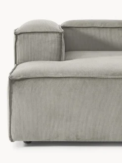 Sofás></noscript>Westwing Collection Diván modular de pana Lennon Pana gris