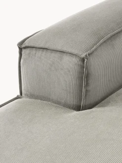 Sofás></noscript>Westwing Collection Diván modular de pana Lennon Pana gris