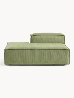 Sofás>Westwing Collection Diván modular de pana Lennon Pana verde oliva