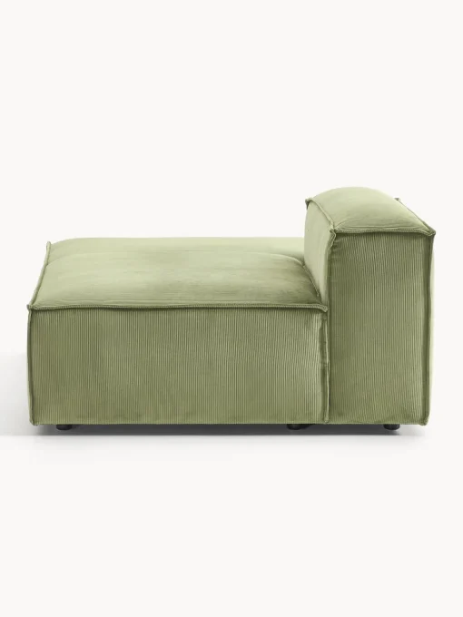 Sofás>Westwing Collection Diván modular de pana Lennon Pana verde oliva