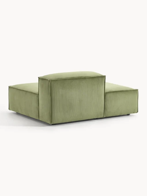 Sofás>Westwing Collection Diván modular de pana Lennon Pana verde oliva