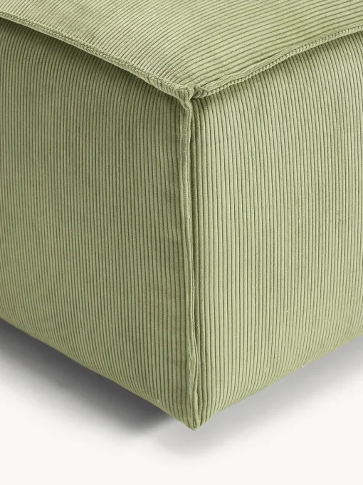 Sofás>Westwing Collection Diván modular de pana Lennon Pana verde oliva