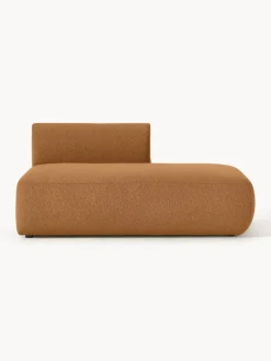 Sofás>Westwing Collection Diván modular en tejido bouclé Sofia Bouclé marrón claro