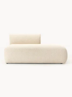 Sofás>Westwing Collection Diván modular en tejido bouclé Sofia Bouclé beige claro