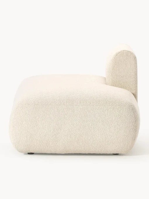 Sofás>Westwing Collection Diván modular en tejido bouclé Sofia Bouclé beige claro