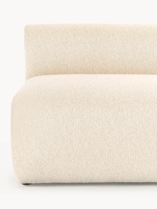 Sofás>Westwing Collection Diván modular en tejido bouclé Sofia Bouclé beige claro