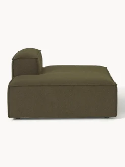 Sofás></noscript>Westwing Collection Diván modular en tejido bouclé Lennon Bouclé verde oliva