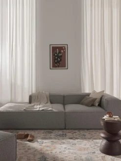 Sofás>Westwing Collection Diván modular en tejido bouclé Lennon Bouclé Taupe