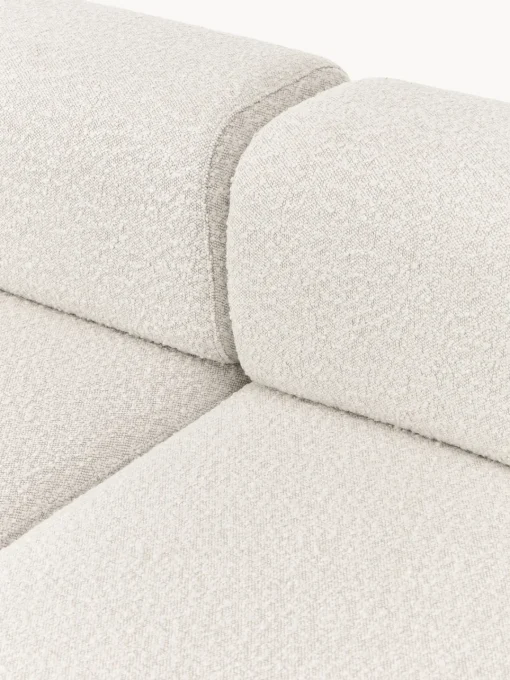 Sofás>Westwing Collection Diván modular en tejido bouclé Anton Bouclé blanco Off White