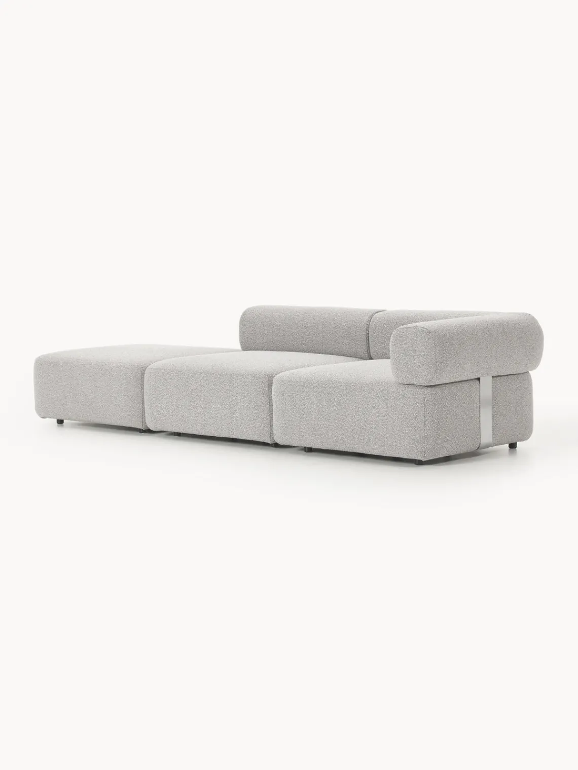 Sofás>Westwing Collection Diván modular en tejido bouclé Anton Bouclé taupe
