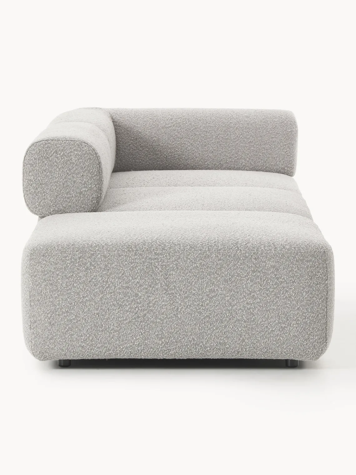 Sofás>Westwing Collection Diván modular en tejido bouclé Anton Bouclé taupe
