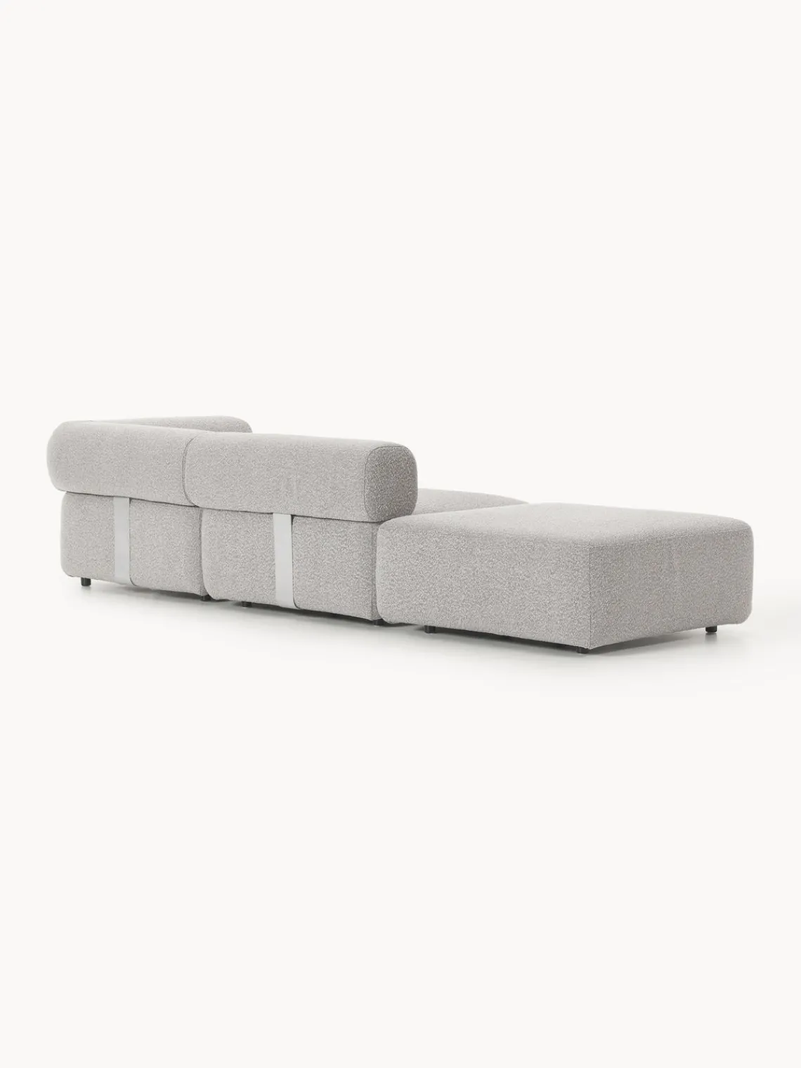 Sofás>Westwing Collection Diván modular en tejido bouclé Anton Bouclé taupe