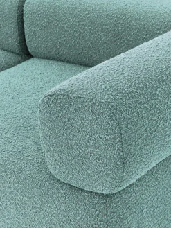 Sofás></noscript>Westwing Collection Diván modular en tejido bouclé Anton Bouclé verde turquesa