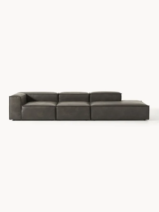 Best Diván modular grande de cuero reciclado Lennon Sofás