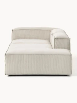 Sofás></noscript>Westwing Collection Diván modular grande de pana Lennon Pana beige claro