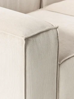 Sofás></noscript>Westwing Collection Diván modular grande de pana Lennon Pana beige claro