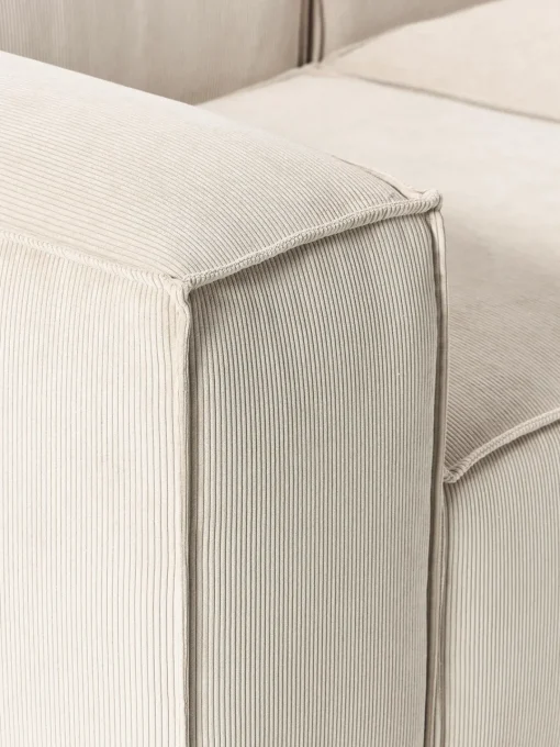 Sofás>Westwing Collection Diván modular grande de pana Lennon Pana beige claro