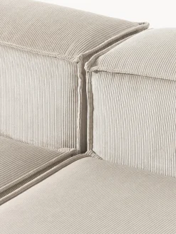 Sofás></noscript>Westwing Collection Diván modular grande de pana Lennon Pana beige claro
