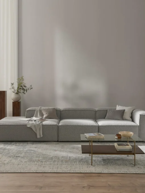 New Diván modular grande en tejido bouclé Lennon Sofás