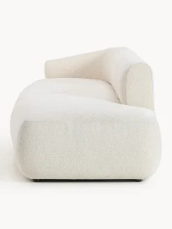 Sofás></noscript>Westwing Collection Diván modular grande en tejido bouclé Sofia Bouclé jaspeado, blanco crema