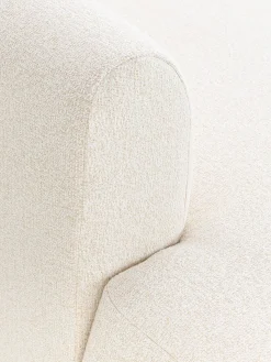 Sofás></noscript>Westwing Collection Diván modular grande en tejido bouclé Sofia Bouclé jaspeado, blanco crema