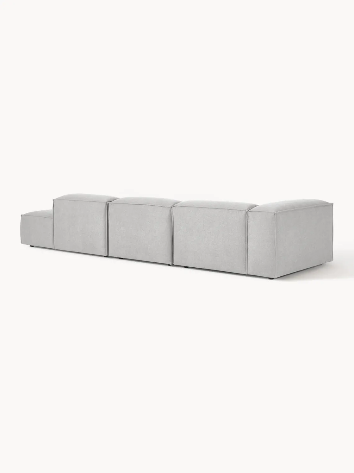 Sofás>Westwing Collection Diván modular grande Lennon Tejido gris