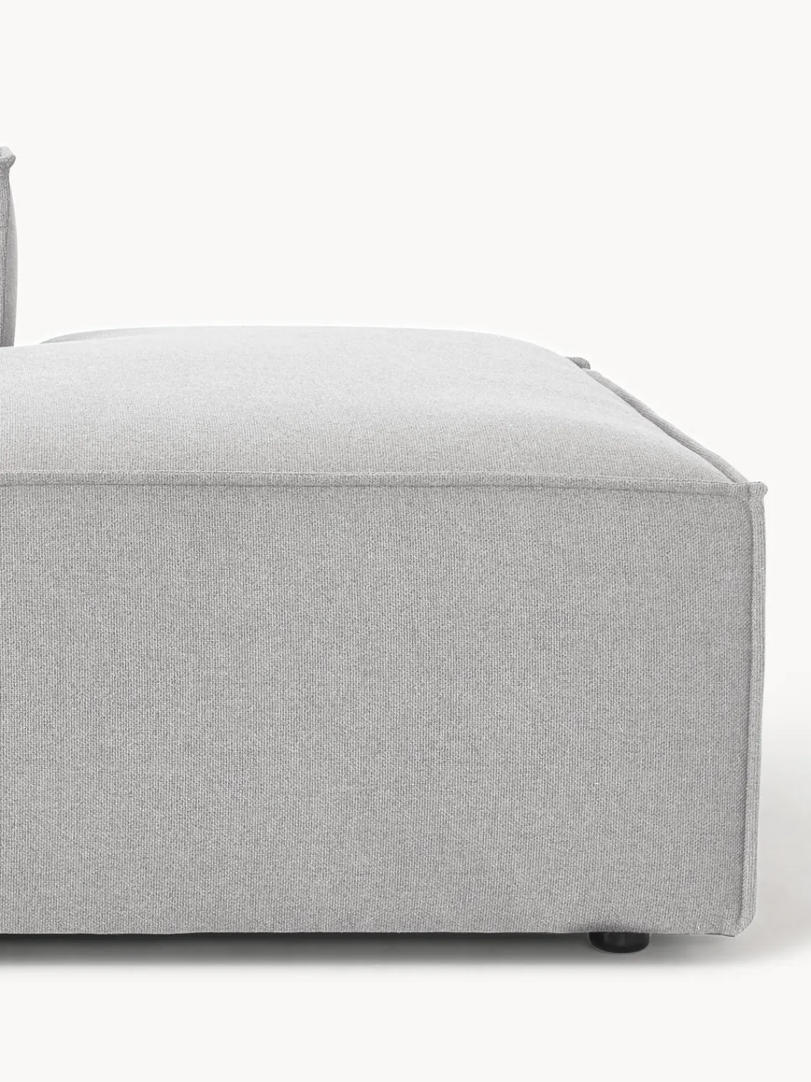 Sofás>Westwing Collection Diván modular grande Lennon Tejido gris