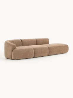 Sofás></noscript>Westwing Collection Diván modular grande Sofia Terciopelo marrón