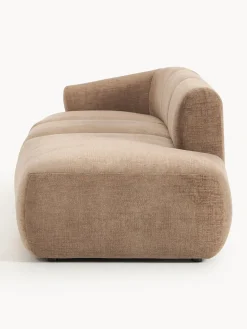 Sofás></noscript>Westwing Collection Diván modular grande Sofia Terciopelo marrón