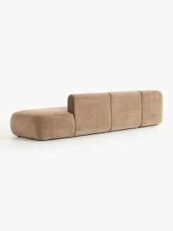 Sofás></noscript>Westwing Collection Diván modular grande Sofia Terciopelo marrón