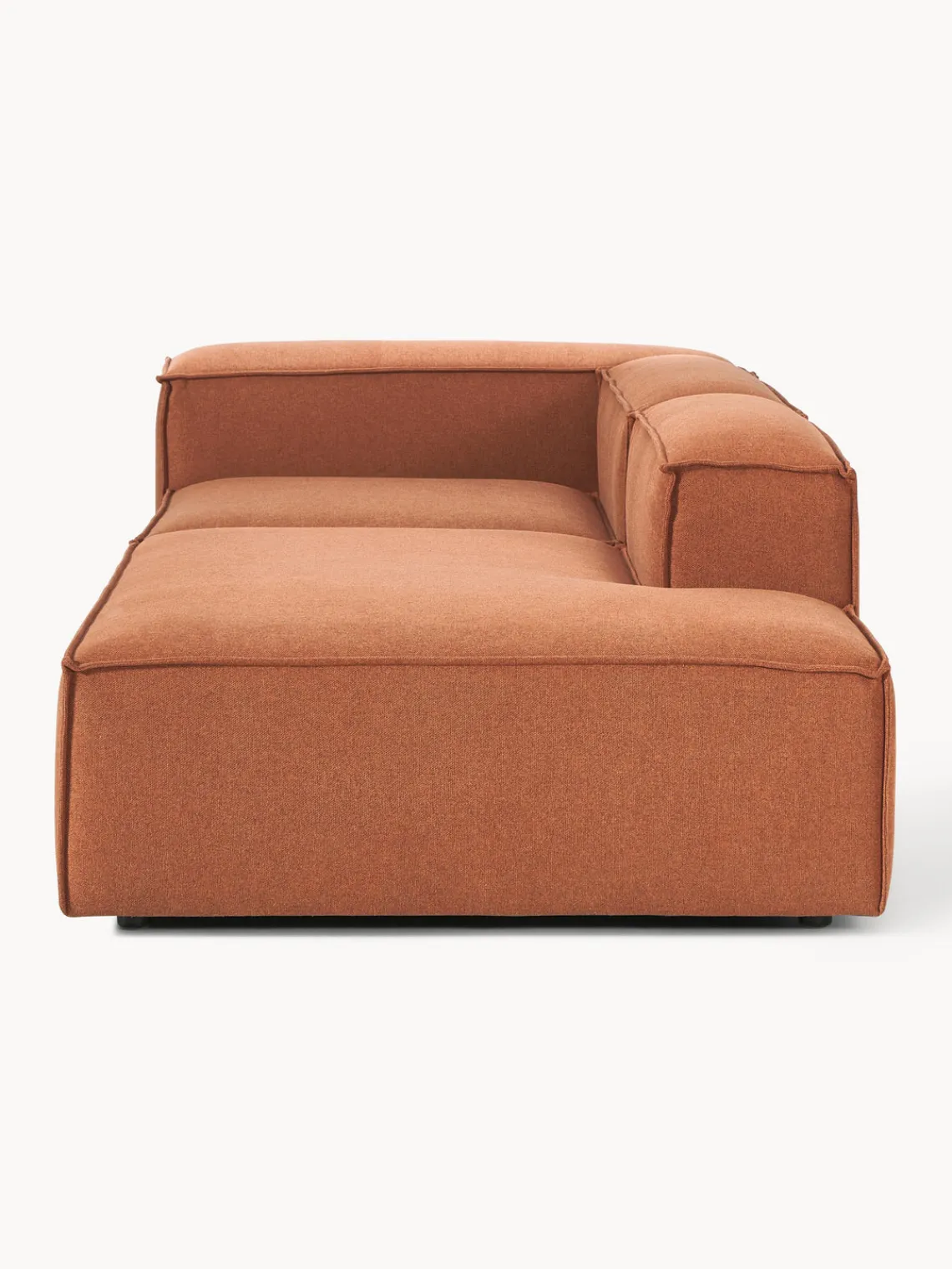 Sofás>Westwing Collection Diván modular Lennon Tejido terracota