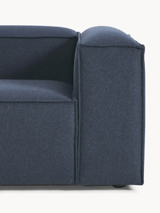 Sofás>Westwing Collection Diván modular Lennon Tejido azul oscuro