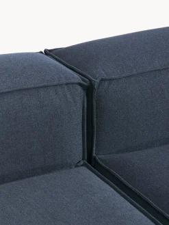 Sofás></noscript>Westwing Collection Diván modular Lennon Tejido azul oscuro
