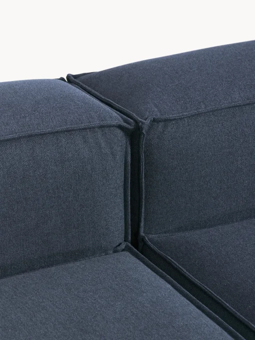 Sofás>Westwing Collection Diván modular Lennon Tejido azul oscuro