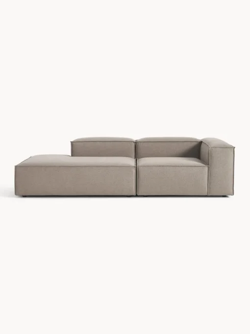 Sofás>Westwing Collection Diván modular Lennon Tejido taupe