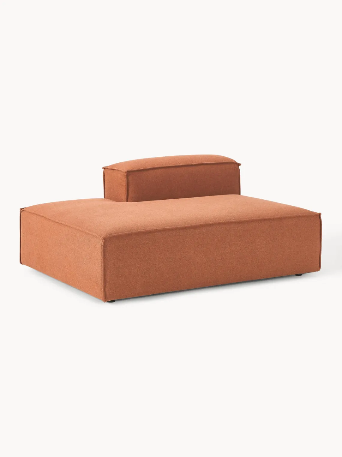 Sofás>Westwing Collection Diván modular Lennon Tejido terracota