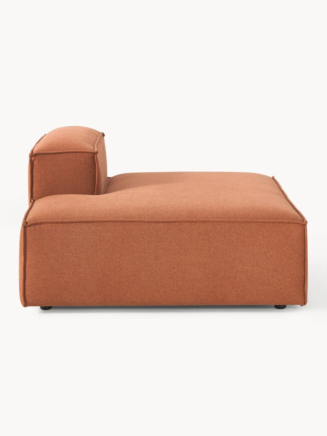 Sofás>Westwing Collection Diván modular Lennon Tejido terracota