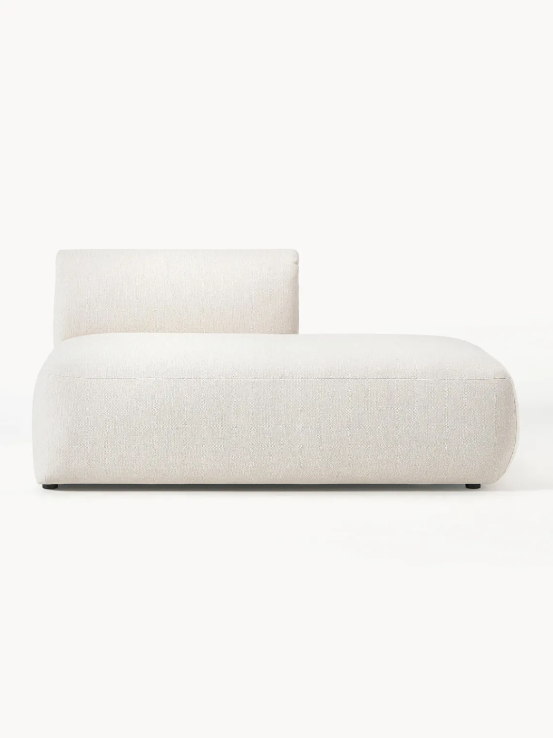 Sofás>Westwing Collection Diván modular Sofia Tejido grueso blanco crema