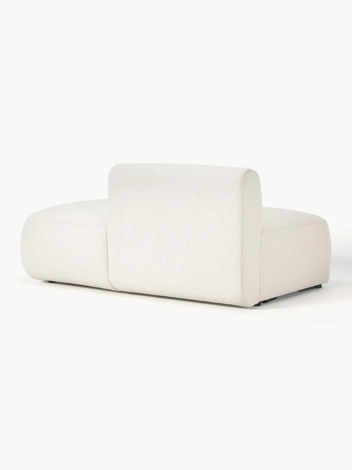 Sofás>Westwing Collection Diván modular Sofia Tejido grueso blanco crema