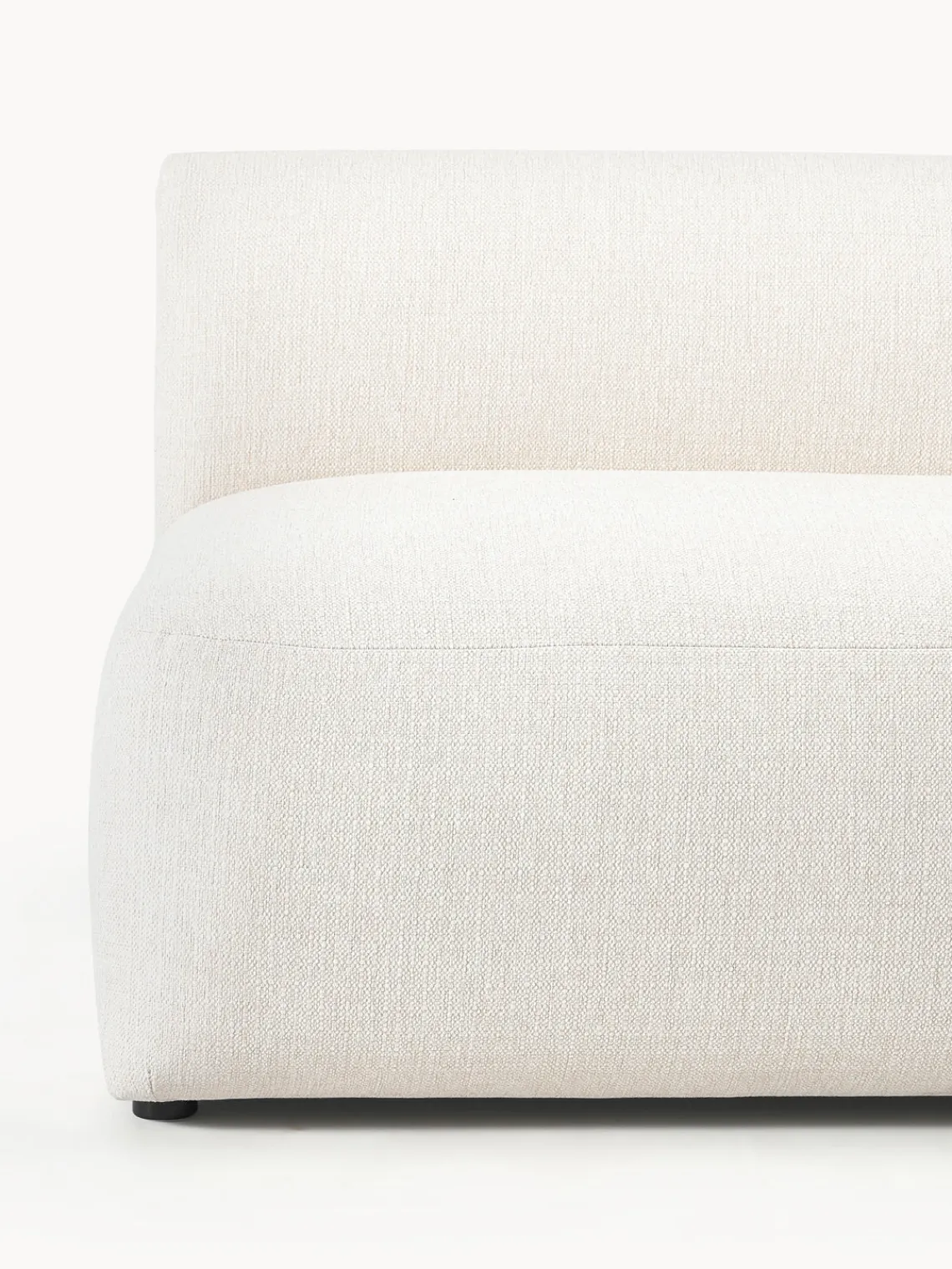 Sofás>Westwing Collection Diván modular Sofia Tejido grueso blanco crema