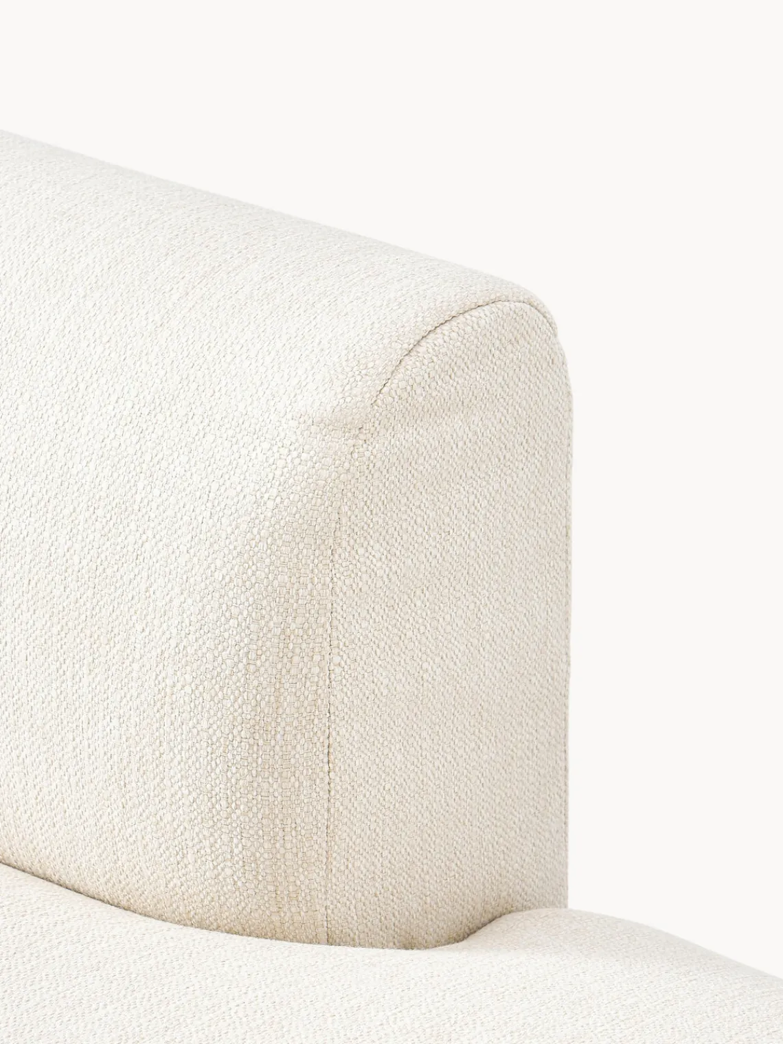 Sofás>Westwing Collection Diván modular Sofia Tejido grueso blanco crema