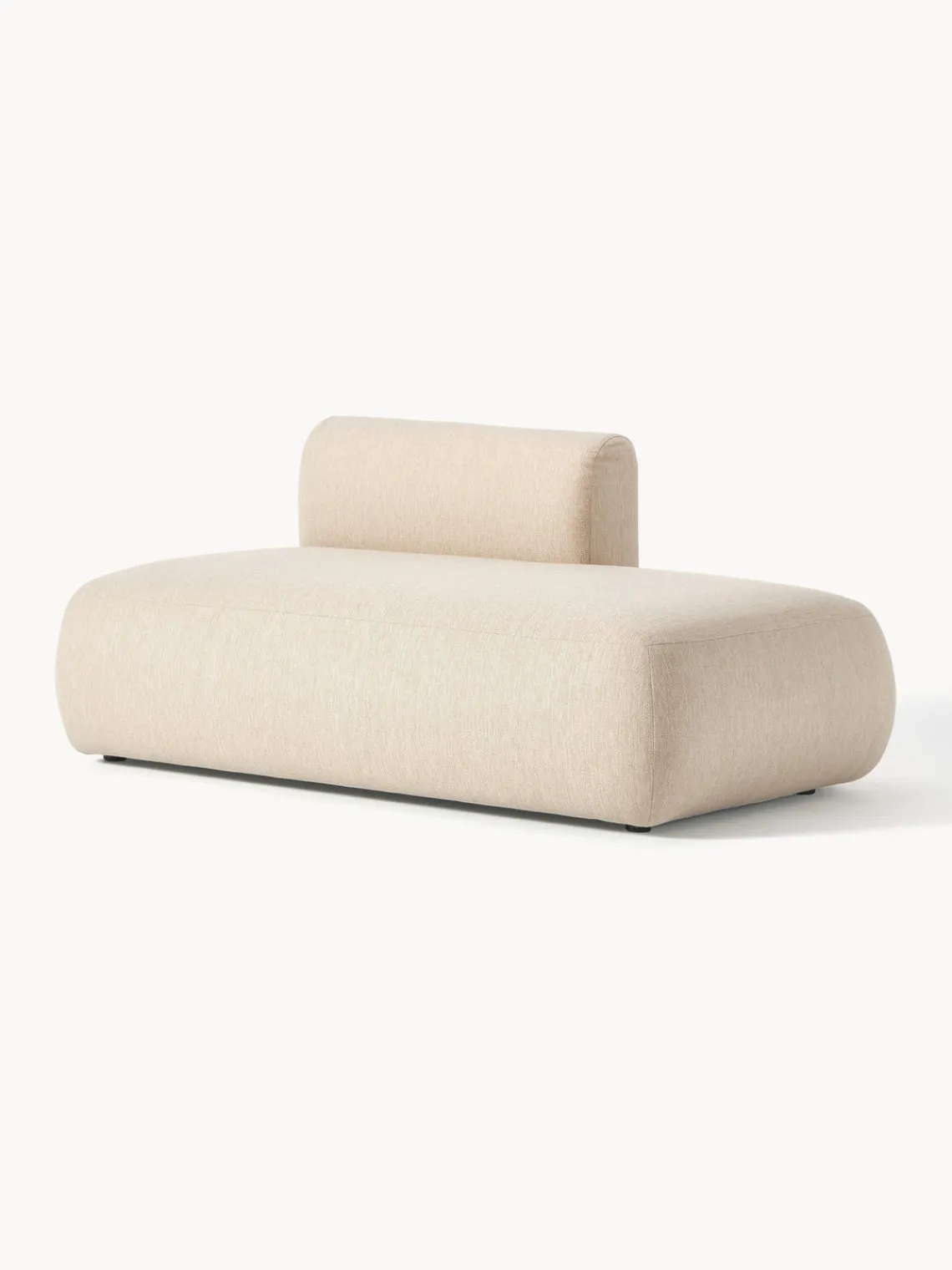 Sofás>Westwing Collection Diván modular Sofia Tejido grueso beige claro